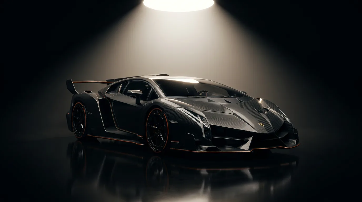 Full studio reveal of the Lamborghini Veneno